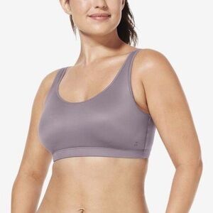 Tommy John Second Skin scoop Bra Bralette Pull-Over Lilac Purple L